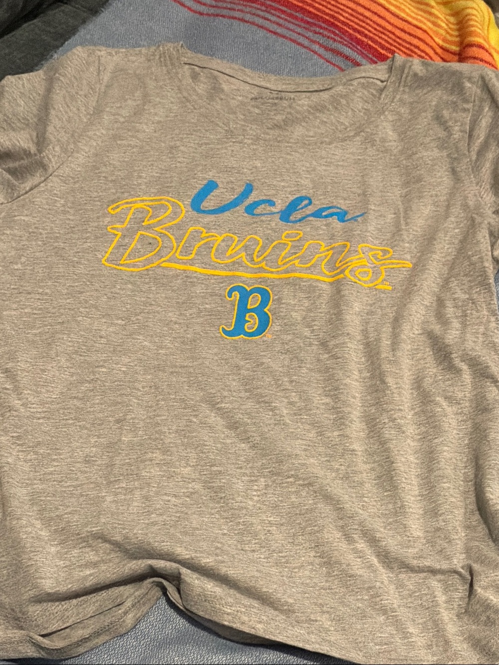 Colosseum Grey UCLA Graphic Tee with Yellow Accent